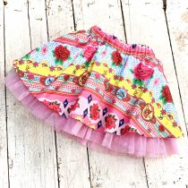 pörgős szoknya – őzek és rózsák