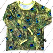 pávatollas hosszúujjú póló