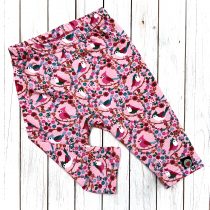 pamut térdnadrág, leggings – rózsaszín madár