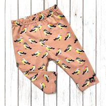 pamut térdnadrág, leggings – színes madárkák