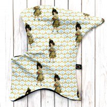 “űrhajós” sapka – lány pom-pom papucsban ( polár béléssel )