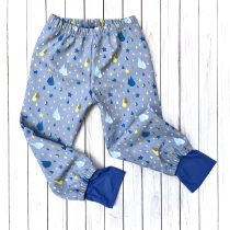 softshell esőnadrág – esőcseppek ( kék )