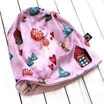 sapka – egérkék és szívecskék