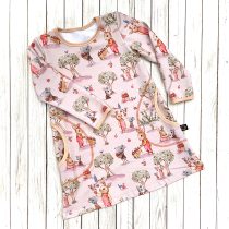 almaszüret –  pamut ruha, tunika ( barackszín )