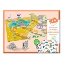 Matricázós sztorik, 3D – Állati élőhelyek – Lift-up stickers – Animals