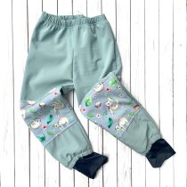 softshell esőnadrág – menta, lajhár