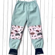 softshell esőnadrág – menta, termések