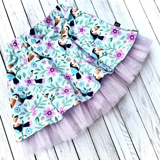 pörgős szoknya – tukán